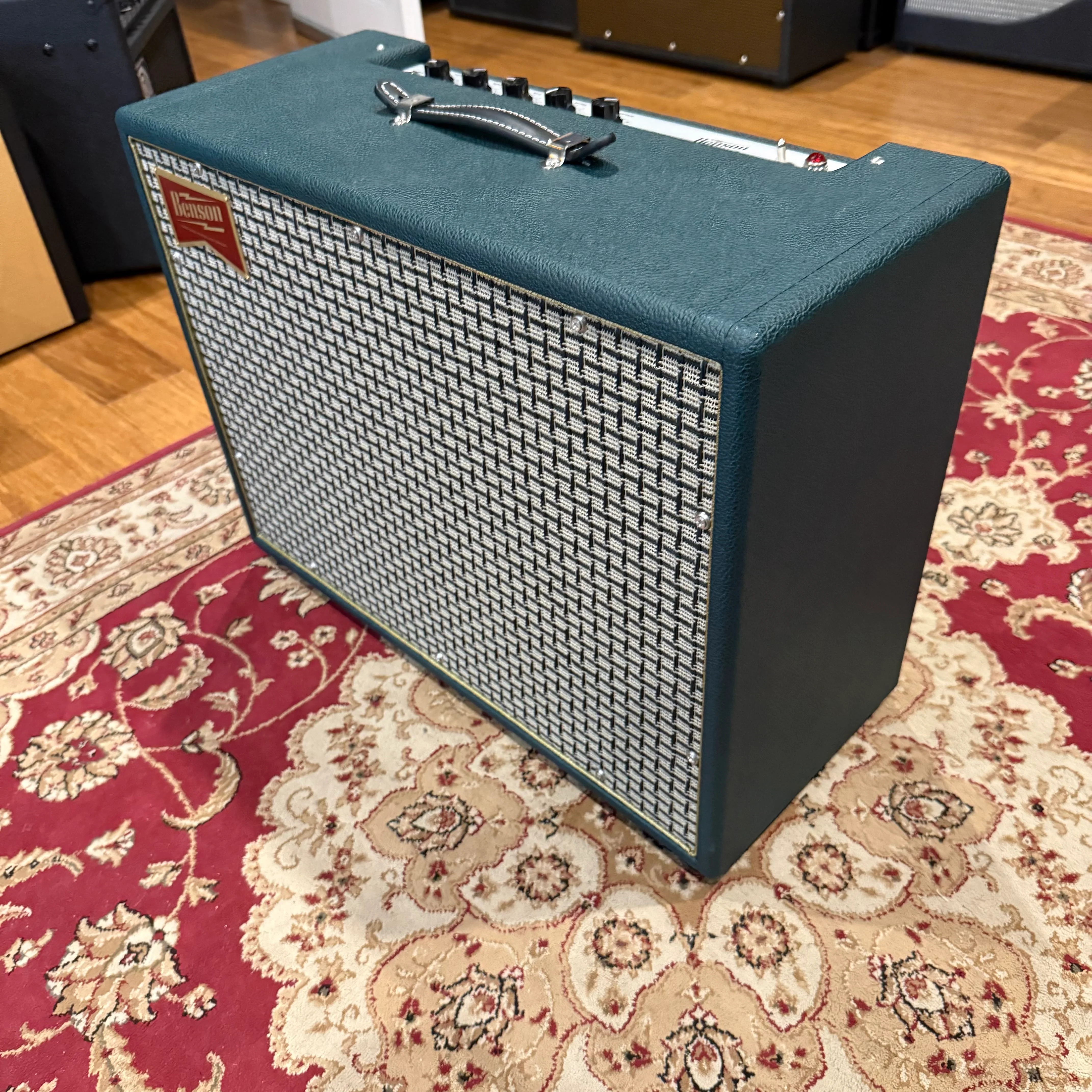 Benson Amps 30w Bellringer Combo - Green Tolex/Checkered Grill - Image 4
