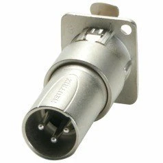 Neutrik XLR female-male feedthrough adapter for panel mount - Image 2