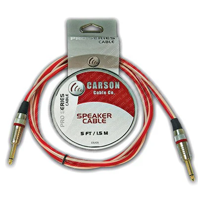 Carson 5ft Pro Series Speaker Cable