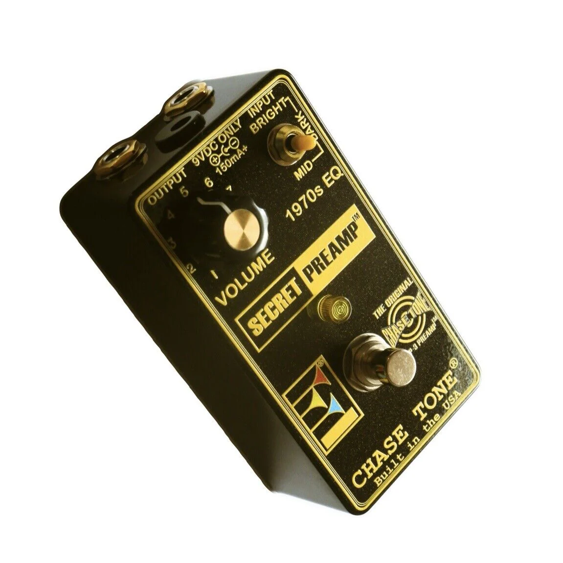 Chase Tone Secret Preamp Black/Gold - Image 2