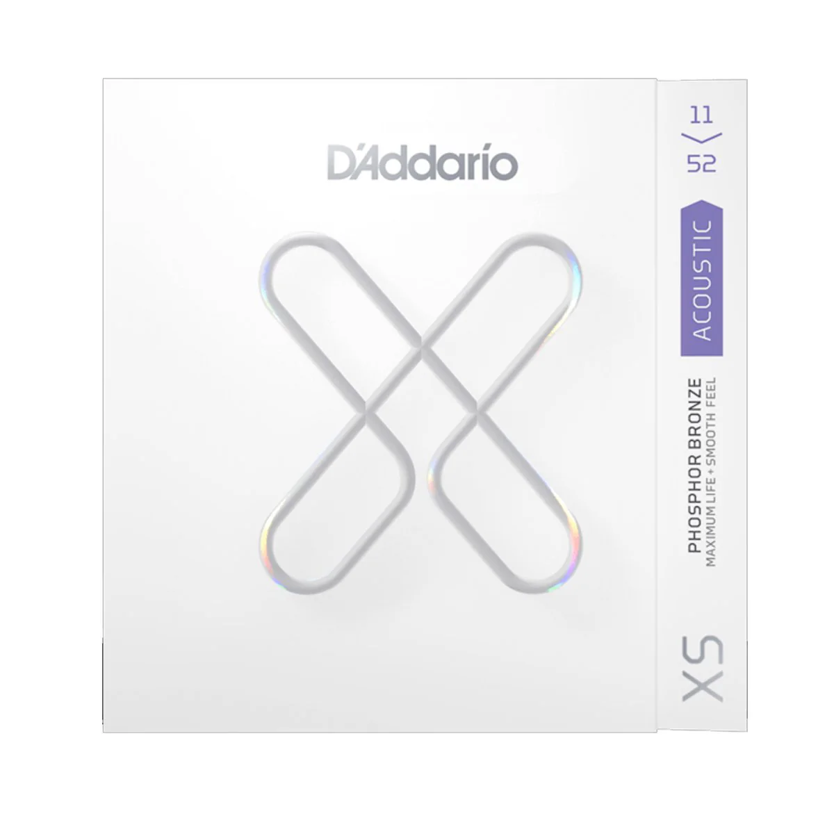 D'Addario XS Coated Acoustic Phosphor Bronze Strings - Custom Light Set (11-52)