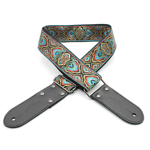 DSL Jacquard Guitar Strap - MERMAID BLUE