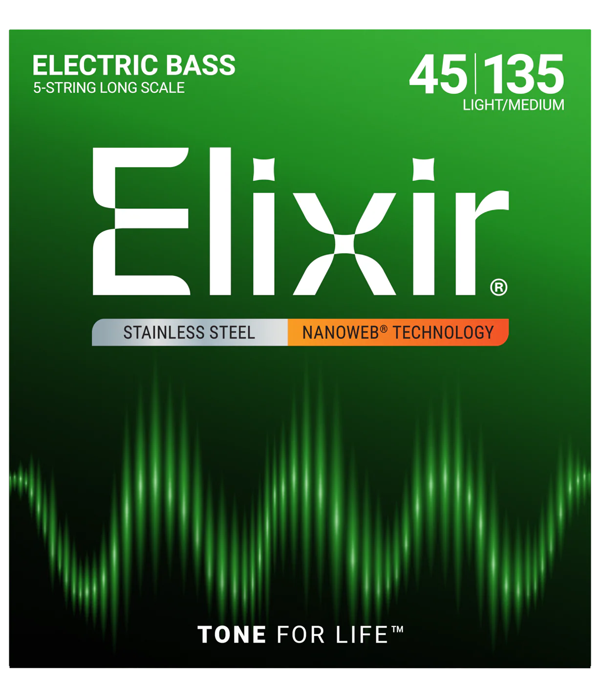 Elixir Bass Nanoweb 5 String Light Medium 45-135