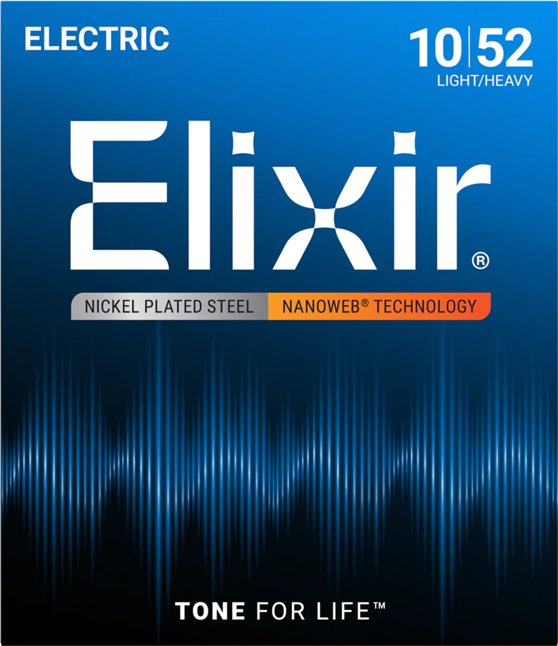 Elixir Nanoweb 10-52 Electric Guitar Strings