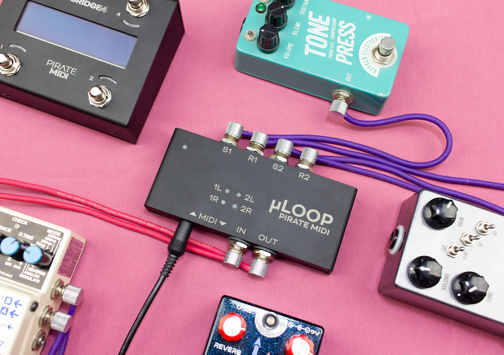 Pirate MIDI uLoop - 4-CH Bypass & MIDI Interface - Image 3