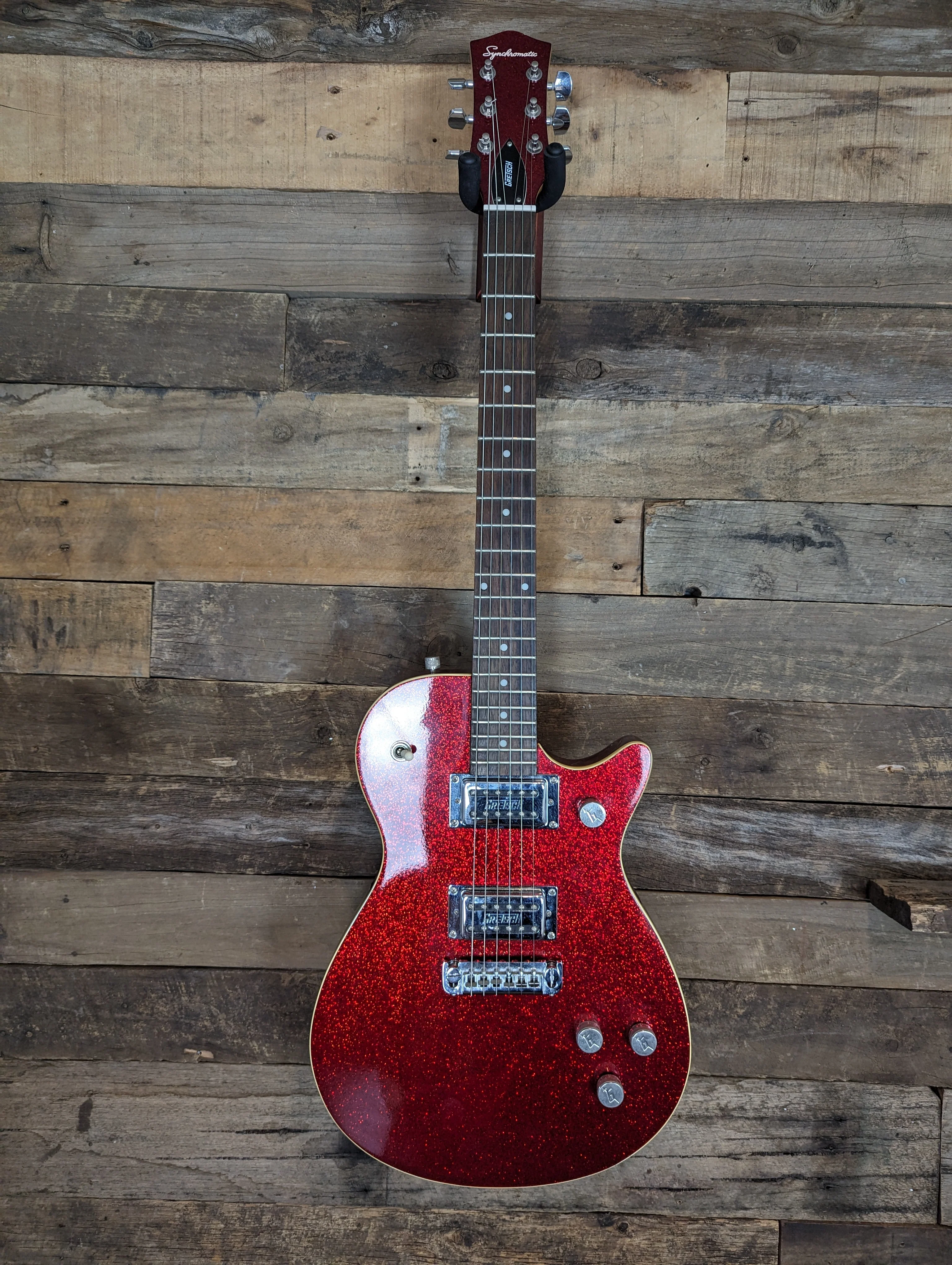 Second Hand Gretsch Synchromatic Red Sparkle Jet - Image 4