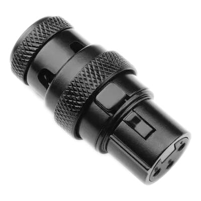 Square Plug SPXA-FBK Low Profile 3-PIN Female Right- Angle XLR Connector - BLACK