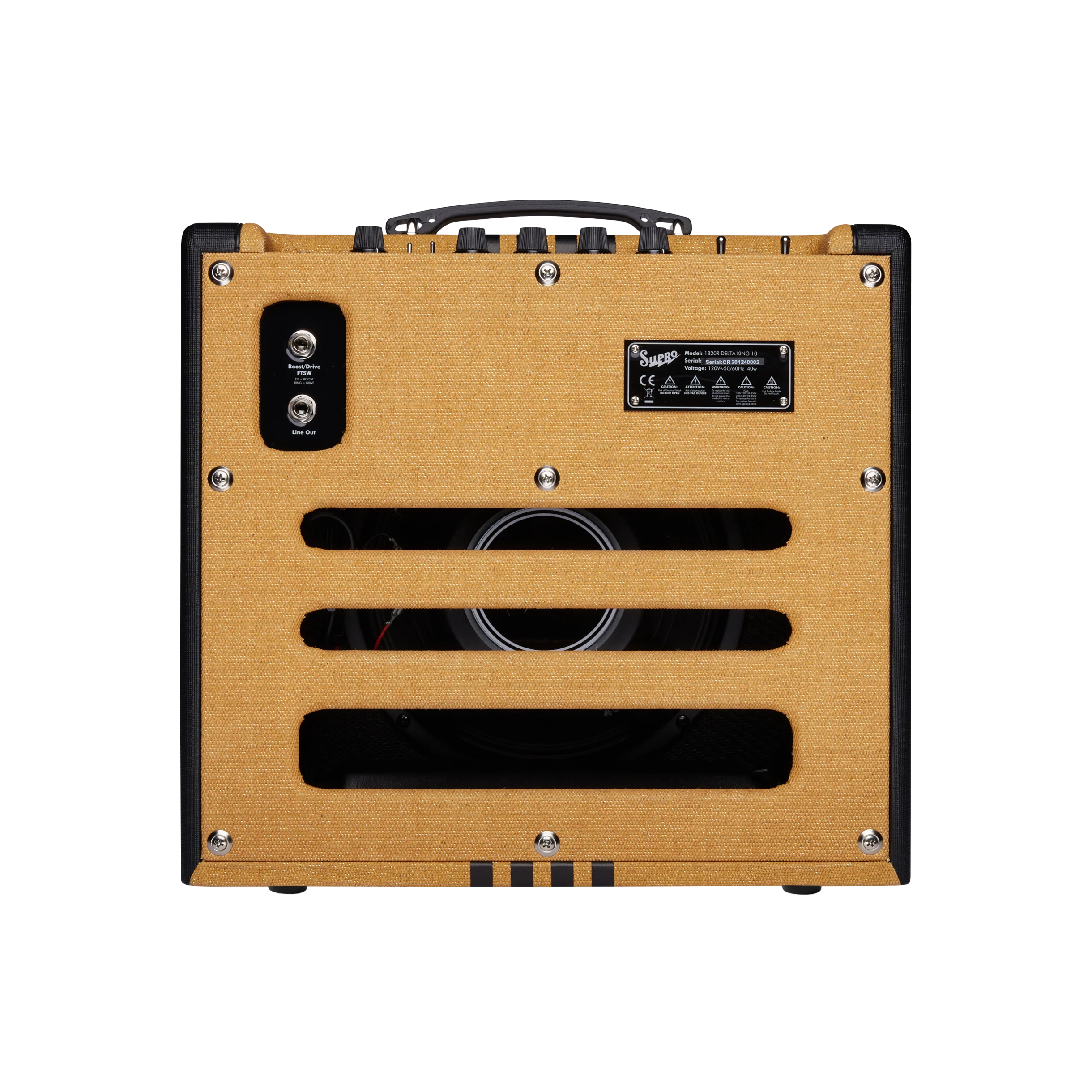 Supro Delta King 10 Combo Tweed/Black Stripes. - Image 3