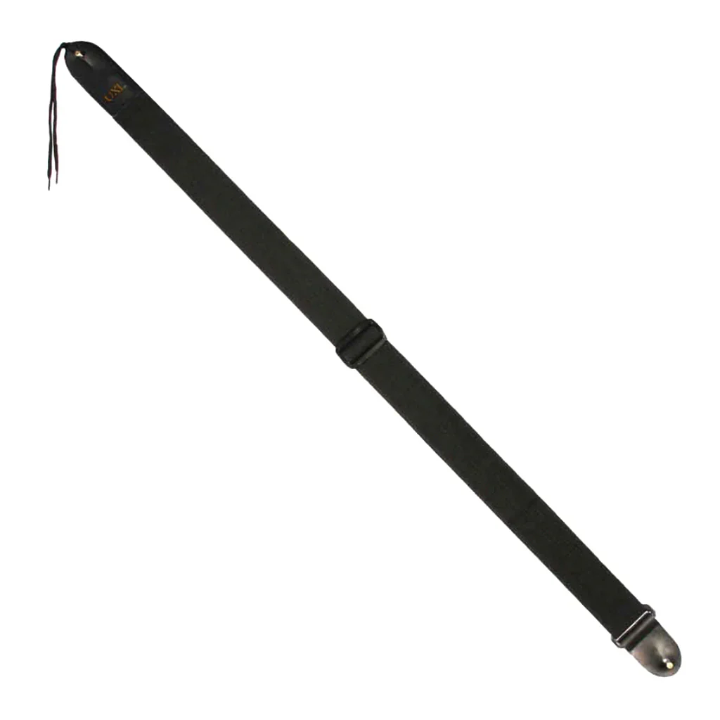 UXL 50MM BLACK COTTON GTR STRAP W/LEATHER TABS