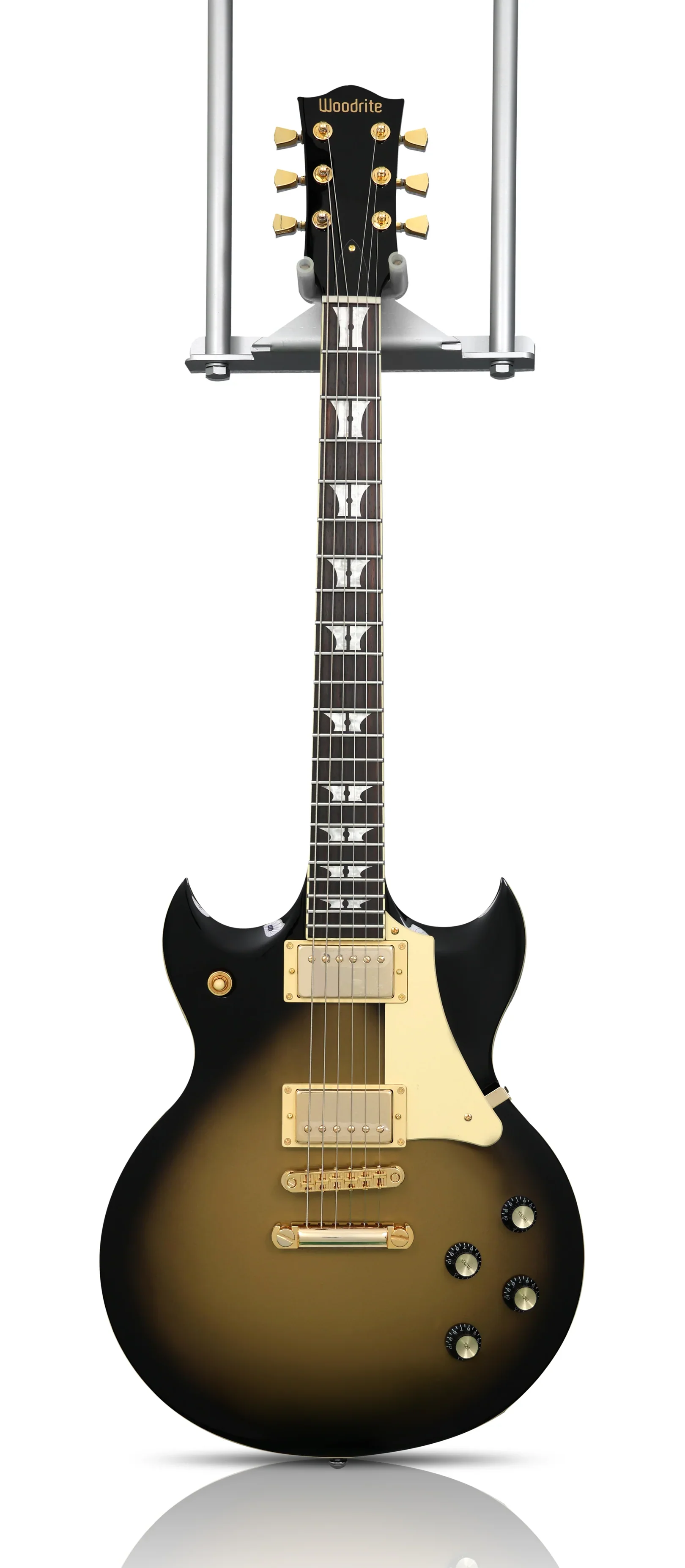 Woodrite Guitars Warlord Goldburst w/hardcase - Image 2